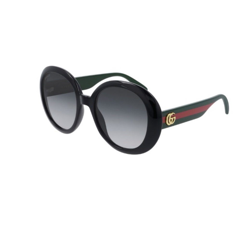 Gucci Round Web Arm Sunglasses